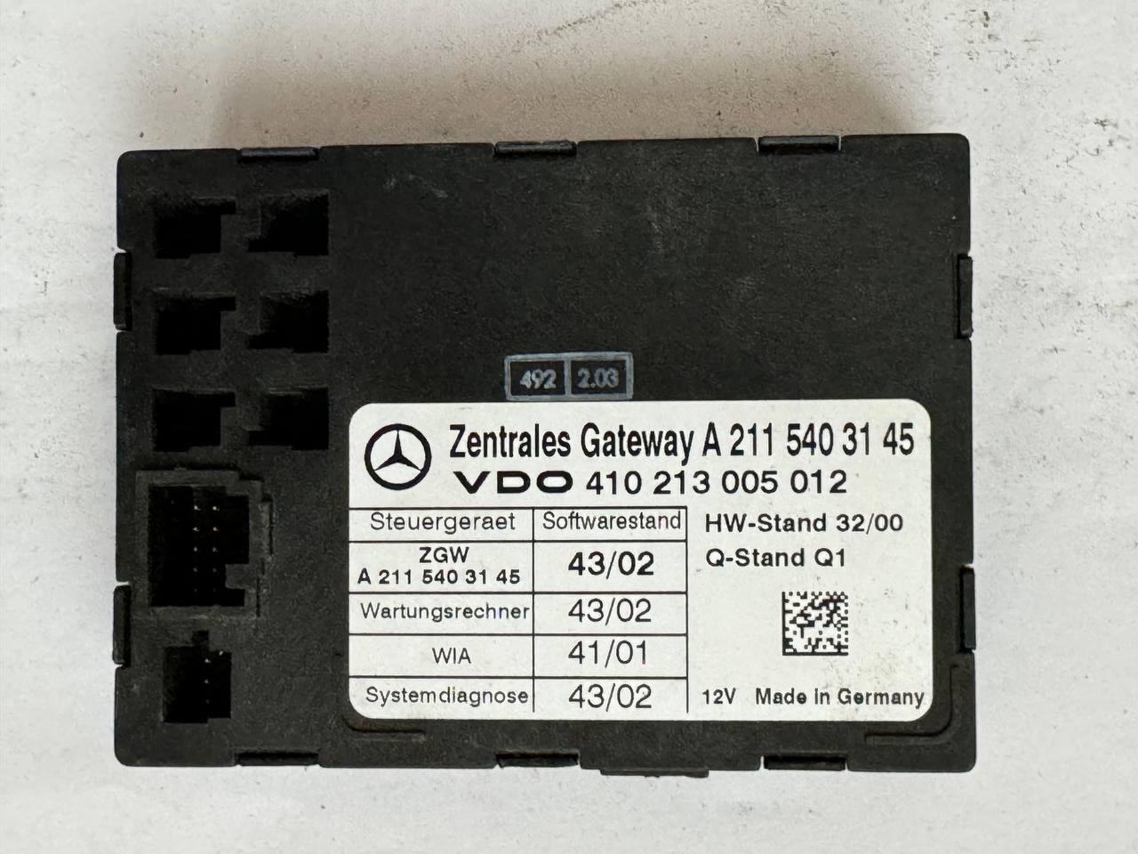 Електронний блок керування Mercedes VDO A 211 540 31 45 / A2115403145 / 410 213 005 012 / 410213005012