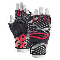 Перчатки (фитбокса или легких ударов по боксерской груше) MadMax MFG-906 MAXGEL Fighting Gloves Black/Red