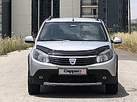 Tuning Дефлектор капоту (EuroCap) для Dacia Sandero 2007-2013 рр r_1067