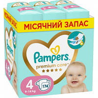 Подгузники Pampers Premium Care Розмір 4 (9-14 кг) 174 шт (8006540855935) zb