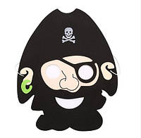 Детская маска для мальчиков Пират 19 на 22 см черный