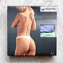 Набір 2 шт. жіночих стрінгів ATLANTIC у смужку розмір M, фото 3