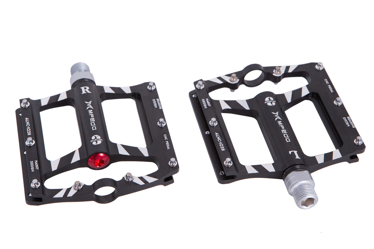Педалі Mpeda ALNC-1028 алюм. платформа на 3 пром. підшипн. чорний