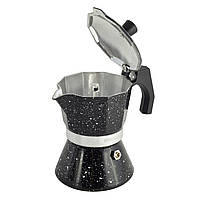 Гейзерная алюминиевая кофеварка Ofenbach 150мл 3 порции кофеварка гейзерная для газовой плиты KEP