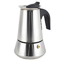 Гейзерная кофеварка под давлением на 4 чашки Kamille 200мл кофеварка для индукционной плиты KEP