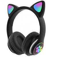 Дитячі Bluetooth навушники Cat Ear VZV-23M з котячими вушками та підсвічуванням, бездротові навушники з вухами кота