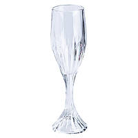 LUGI Бокал для шампанского высокий стеклянный прозрачный набор 6 штук