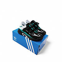 Новинка! кроссовки Adidas Niteball черные с зеленым