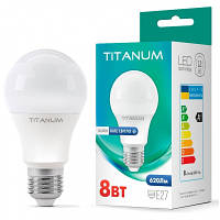 Лампочка TITANUM A60 8W E27 4100K (TLA6008274) zb