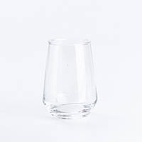 LUGI Стакан 390 мл для воды и сока высокий стеклянный прозрачный набор 6 штук
