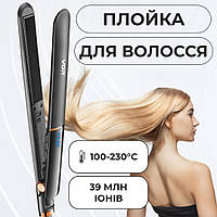 LUGI Утюжок для волос керамический с ЖК дисплеем, стайлер для выравнивания волос и завивки VGR V-515