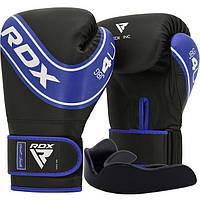 Боксерские перчатки RDX 4B Robo Kids Blue/Black 6 унций (капа в комплекте) r_1