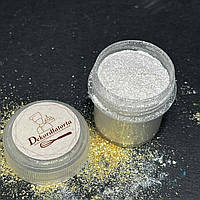 Харчовий блиск (Гліттер) Sparkling silver 5 гр