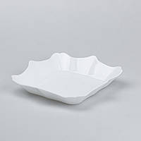 LUGI Столовый сервиз 26 квадратных тарелок керамических Белый