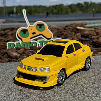 Машинка на радіоуправлінні SUBARU Жовта | Машинки на пульті управління | Машина на радіокеруванні