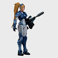 Фигурка Neca Нова Герои Бури (Старкрафт, Дота 2) 15 см - Nova, Heroes of The Storm (StarCraft, Dota 2) *