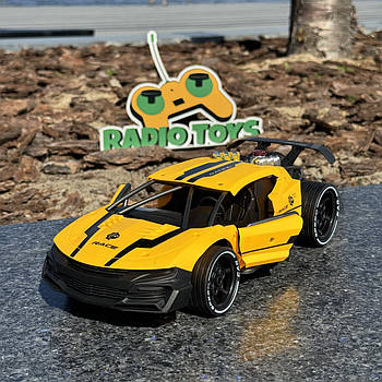 Машинка на радіоуправлінні FANTOM Жовта | Машинки на пульті управління | Машина на радіокеруванні