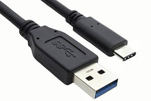 Кабель USB 3.1 (AM) - Type-C (CM) 1м TRY High Power 3A чорний
