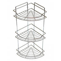 Полиця для ванної кутова 58*22*22см 3-х ярусне Besser 0435E hr