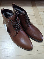Мужские ботинки кожаные 39 коричневый