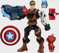 Разборная фигурка Hasbro Зимний Солдат + Капитан Америка, Машерс, Марвел 16 см - Marvel, Hero Mashers *