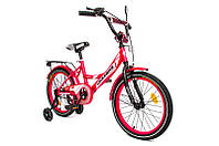 Велосипед дитячий 2-х колісний 18'' 241801 Like2bike Sky, рожевий, рама сталь, з дзвінком, ручне гальмо,