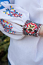 Сорочка з вишивкою жіноча з дронами та геометричними символами сили розміри до 3XL, фото 5