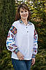 Сорочка з вишивкою жіноча з дронами та геометричними символами сили розміри до 3XL, фото 9