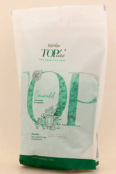 ItalWax Віск плівковий в гранулах TOP Formula Emerald, 750 г - Смарагд