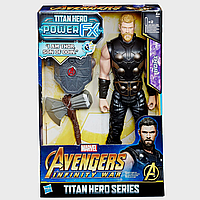 Игрушка Hasbro Тор с молотом 30см Мстители - Thor, Titan Hero Power FX, Avengers *