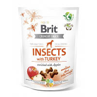 Лакомство для собак Brit Care Dog Crunchy Cracker Insects насекомые, индейка и яблоко 200 г (8595602551484) zb
