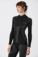 Термореглан жіночий SPAIO Merino W02 чорний/сірий XL (5901282344880)