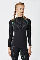 Термореглан жіночий SPAIO Supreme W01 чорний/зелений L (5901282332153)