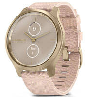 Смарт-часы Garmin vivomove Style, S/E EU, Light Gold, Blush Pink, Nylon (010-02240-22) zb