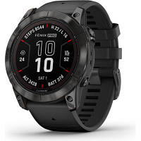 Смарт-часы Garmin fenix 7X Pro Saph Solar, Carbon Gray Ti w/Black Band, GPS (010-02778-11) zb