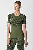 Термофутболка жіноча SPAIO Inforce Camouflage зелений мілітарі XL (5901282413043)