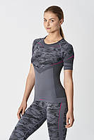 Термофутболка жіноча SPAIO Inforce Camouflage сірий XL (5901282413005)