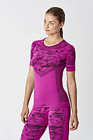 Термофутболка жіноча SPAIO Inforce Camouflage фуксія XL (5901282412961)
