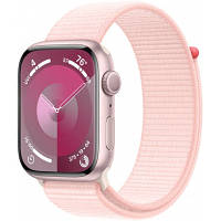 Смарт-часы Apple Watch Series 9 GPS 45mm Pink Aluminium Case with Light Pink Sport Loop (MR9J3QP/A) zb