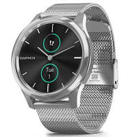 Смарт-часы Garmin vivomove Luxe, S/E EU, Silver, Milanese (010-02241-23) zb