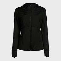 Легкая женская спортивная черная куртка на флисе Avia *