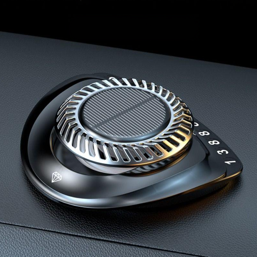 Ароматизатор на сонячних батареях в машину диск авто візитівка, фото 1