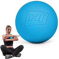 Силиконовый массажный мяч 63 мм Hop-Sport HS-S063MB голубой m