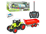 Трактор на радіоуправлінні SUPER FARMER з причепом | Машинка на пульті управління | Іграшки на радіокеруванні, фото 7