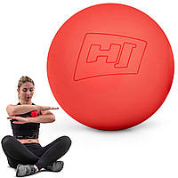 Силиконовый массажный мяч 63 мм Hop-Sport HS-S063MB красный m