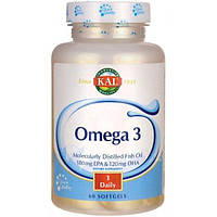 Омега 3 KAL Omega 3 Fish 180/120, 1000mg 60 Softgels CAL-84006