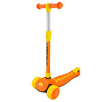 Самокат детский 3-х колесный Mini Scooter SC2420(Orange) светящиеся колеса, оранжевый kz