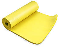 Мат для фитнеса и йоги Hop-Sport HS-N015GM 1,5см желтый m