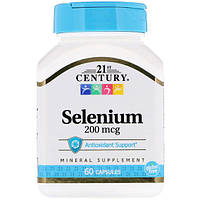 Комплекс Селен и Молибден 21st Century Selenium 200 mcg 60 Caps