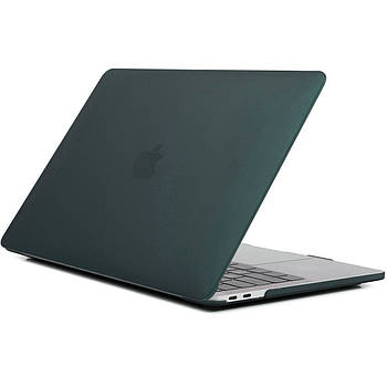 Чохол з блискітками Matte HardShell для Macbook Air 13.6" M2/M3 (A2681/A3113) Dark Green